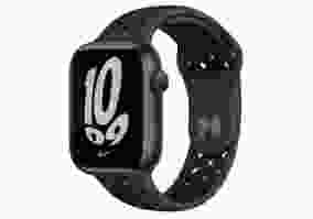 Смарт-часы Apple Watch Nike Series 7 LTE 45mm Midnight Aluminum Case w. Anthracite/Black Nike S. Band (MKJL3+MKL53)