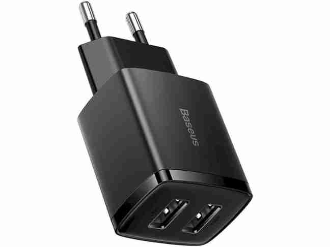 Мережевий зарядний пристрій BASEUS Compact Quick Charger 2U 10.5W (CCXJ010201)