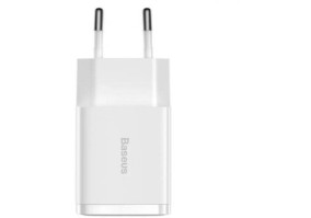 Сетевое зарядное устройство BASEUS Compact 2xUSB 10.5W 2.1A White (CCXJ010202)