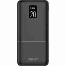 Зовнішній акумулятор (Power Bank) Sigma mobile X-power SI20A2QL 20000mAh Type-C PD20W QC22,5W Black (4827798423813)