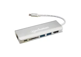 Мультипортовий адаптер MANHATTAN SuperSpeed USB-C Multiport Adapter (152075)