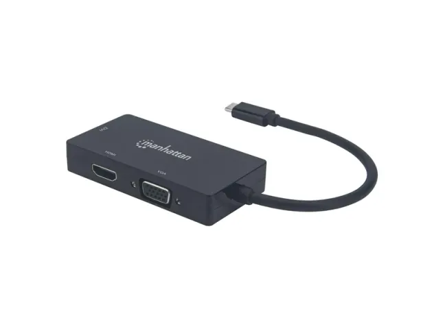 Мультипортовый адаптер MANHATTAN USB-C 3-in-1 Multiport Converter (152983)