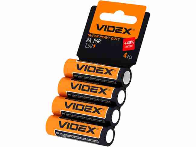 Батарейка Videx AA bat Super Heavy Duty 4шт (21157)