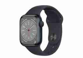 Смарт-годинник Apple Watch Series 8 GPS 41mm Midnight Aluminum Case w. Midnight Sport Band (MNP53)