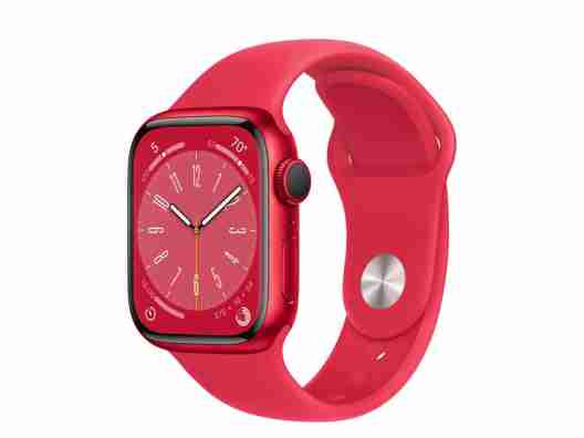 Смарт-часы Apple Watch Series 8 GPS 45mm PRODUCT RED Aluminum Case w. PRODUCT RED S. Band (MNP43)