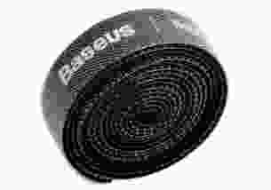 Органайзер для кабелю BASEUS Colourful Circle Velcro Strap 1m Black (ACMGT-E01)