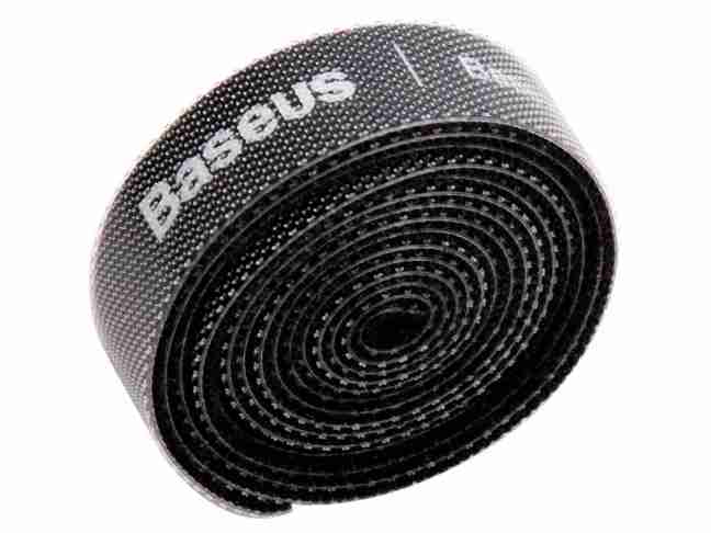Органайзер для кабеля BASEUS Colourful Circle Velcro Strap 1m Black (ACMGT-E01)