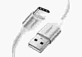 Кабель UGREEN US288 USB -Type-C Cable Aluminum Braid 2m White (60133)