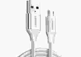 Кабель UGREEN US290 USB - Micro USB Cable Aluminum Braid 1.5m White (60152)