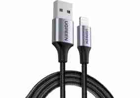 Кабель UGREEN US199 USB-A to Lightning MFi 2m Black (60158)