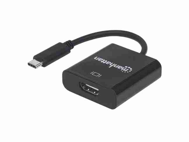 Адаптер MANHATTAN USB-C - HDMI Black (151788)