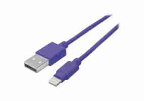 Кабель MANHATTAN USB Cable with Lightning Connector Purple 0.15м (394451)