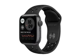 Смарт-годинник Apple Watch Nike SE GPS 40mm Space Gray Aluminum Case w. Anthracite/Black Nike Sport B. (MYYF2)