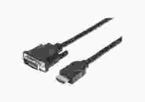 Кабель MANHATTAN HDMI - DVI 3m Black (372510)