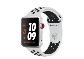 Cмарт-годинник Apple Watch Series 3 Nike+ GPS + Cellular 42mm Silver Aluminum w. Pure Platinum/Black Nike Sport (MQME2)