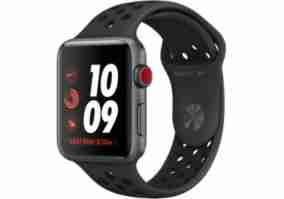 Cмарт-годинник Apple Watch Nike+ Series 3 GPS + Cellular 42mm Space Gray Aluminum w. Anthracite/BlackSport B. (MQLD2)