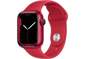Смарт-часы Apple Watch Series 7 GPS 41mm PRODUCT RED Aluminum Case With PRODUCT RED Sport Band (MKN23)