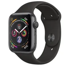 Смарт-годинник Apple Watch Series 4 GPS 44mm Gray Alum. w. Black Sport b. Gray Alum. (MU6D2)