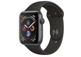 Смарт-часы Apple Watch Series 4 GPS 44mm Gray Alum. w. Black Sport b. Gray Alum. (MU6D2)