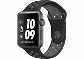Cмарт-годинник Apple Watch Nike+ 38mm Space Gray Aluminum Case with Black/Cool Gray Nike Sport Band (MNYX2)