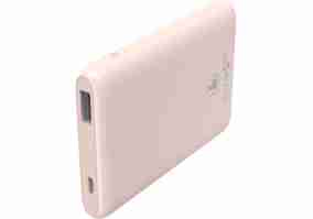 Зовнішній акумулятор (Power Bank) Hama Slim 5HD 5000 mAh Pale Pink (00188313)