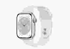 Смарт-годинник Apple Watch Series 8 GPS 41mm Silver Aluminum Case with White S. Band (MP6L3)