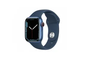 Смарт-годинник Apple Watch Series 7 GPS + Cellular 41mm Blue Aluminum Case w. Abyss Blue S. Band (MKHC3)