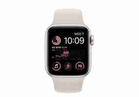 Смарт-часы Apple Watch SE 2 GPS 44mm Starlight Aluminum Case w. Starlight Sport B. (MNTE3)