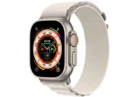 Смарт-годинник Apple Watch Ultra GPS + Cellular 49mm Titanium Case with Starlight Alpine Loop - Medium MQFR3 UA