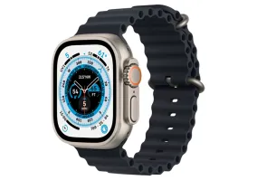 Смарт-часы Apple Watch Ultra GPS + Cellular 49mm Titanium Case with Midnight Ocean Band (MQET3/MQFK3)