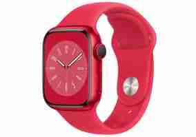 Смарт-годинник Apple Watch Series 8 GPS 41mm PRODUCT RED Aluminum Case w. PRODUCT RED S. Band (MNP73, MNUG3)