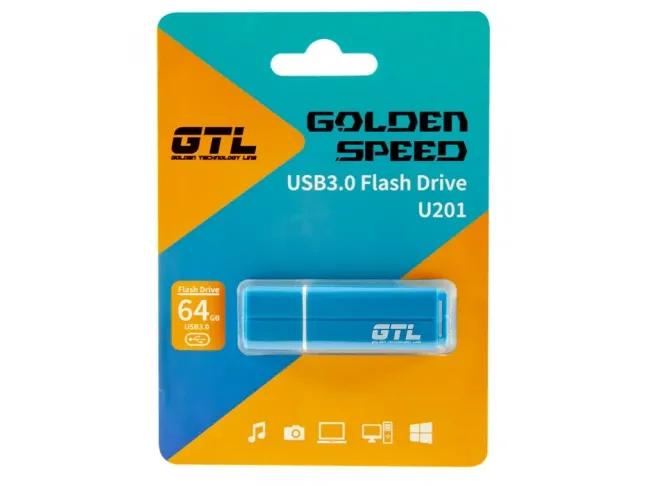 USB флеш накопичувач GTL 64 GB USB 3.0 Flash Drive U201 Blue