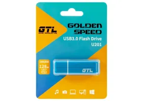 USB флеш накопичувач GTL 128 GB USB 3.0 Flash Drive U201 Blue