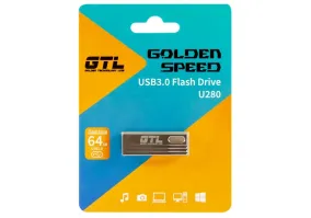 USB флеш накопичувач GTL 64 GB USB 3.0 Flash Drive U280 Silver