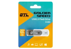 USB флеш накопитель GTL 64 GB USB 2.0 Flash Drive U183 White