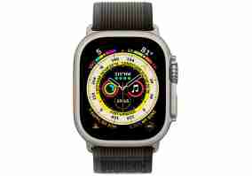 Смарт-годинник Apple Watch Ultra GPS + Cellular 49mm Titanium Case with Black/Gray Trail Loop - M/L (MQF53/MQFX3)