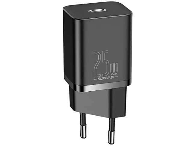 Мережевий зарядний пристрій BASEUS Super Si Quick Charger 1C 25W Black (CCSP020101)