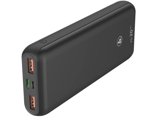 Зовнішній акумулятор (Power Bank) Hama PD20-HD 20000mAh Grey (00187289, 00201663)