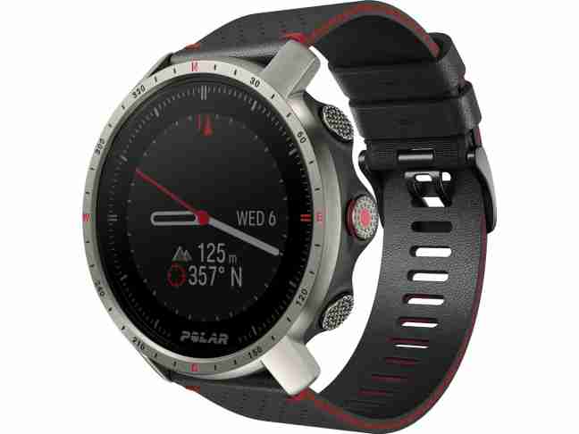 Спортивные часы Polar Grit X Pro Titan Perforated Leather Strap (90085777)