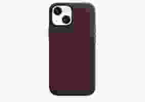 Чехол Apple iPhone 13 mini Leather Case with MagSafe - Dark Cherry (MM0G3)