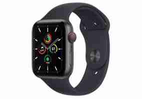 Смарт-годинник Apple Watch SE GPS + Cellular 44mm S. Gray Aluminum Case w. Midnight Sport Band (MKRR3)