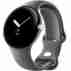 Смарт-часы Google Pixel Watch Polished Silver Case/Charcoal Active Band