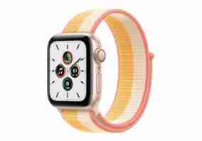 Смарт-годинник Apple Watch SE GPS + Cellular 40mm Gold Aluminum Case w. Maize/White S. Loop (MKQP3)
