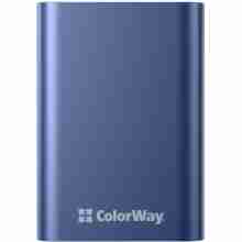 Зовнішній акумулятор (Power Bank) ColorWay Full power 20000mAh Blue (CW-PB200LPG2BL-PDD)