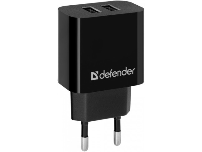 Мережевий зарядний пристрій Defender UPC-21 2xUSB, 5V/2.1А + micro-USB (83581)