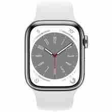 Смарт-часы Apple Watch Series 8 GPS 41mm Silver Aluminium Case with White Sport Band (MP6K3)