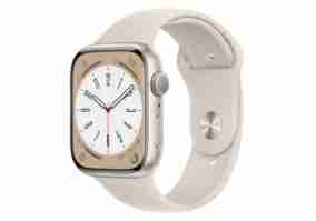 Смарт-годинник Apple Watch Series 8 GPS + Cellular 41mm Starlight Aluminum Case with Starlight S. Band S/M (MNUX3)