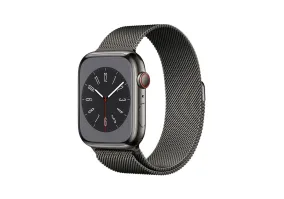 Cмарт-годинник Apple Watch Series 8 GPS + Cellular 41mm Graphite S. Steel Case w. Milanese Loop Graphite (MNJL3/MNJM3)