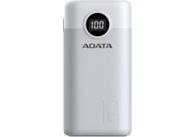 Внешний аккумулятор (Power Bank) ADATA P10000QCD 10000 mAh PD QC 3.0 White (AP10000QCD-DGT-CWH)