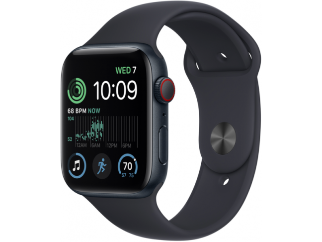 Смарт-годинник Apple Watch Series 8 GPS + Cellular 41mm Midnight Aluminum Case w. Midnight Sport Band (MNHV3)